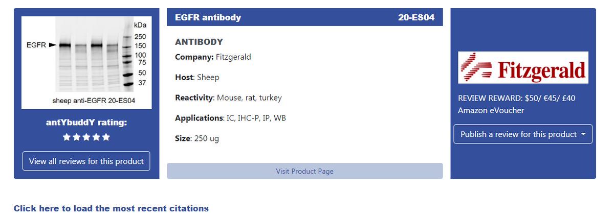 antybuddy's tweet image. Antibody Review.

The reviewer used anti-EGFR purchased from Fitzgerald. Validation was performed by Western blot using EGF to simulate EGFR degredation, lanes 2 &amp;amp; 4.

full review: lnkd.in/dEa7vKB

#membranes #independentvalidation #openaccess #antibody