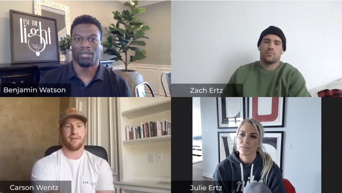 "Making the most of this time is key. You have more time to dive into the Word. It's living and active, and it’s going to always communicate something to you. God is going to teach and reveal something to you." <a href="/cj_wentz/">Carson Wentz</a> #FCAvirtual #FCA100