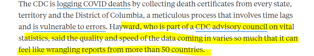 Federalism in America, man.  https://www.propublica.org/article/theres-been-a-spike-in-people-dying-at-home-in-several-cities-that-suggests-coronavirus-deaths-are-higher-than-reported