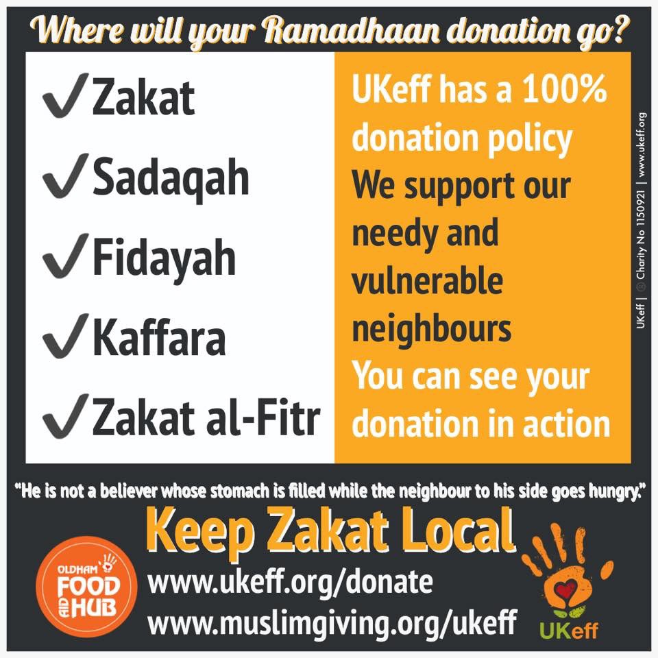 UKEFF_HQ's tweet photo. Where will your #Ramadhaan donation go? We have supported our neighbours in need for 10 years. Your donation will mean we can continue to help. Think #Zakat Think #Local Think #UKeff
@oldham_ukeff @NZF_org_uk @ShaidMushtaq @BameConnect @MayorJav https://t.co/jIf9XJ3lBC