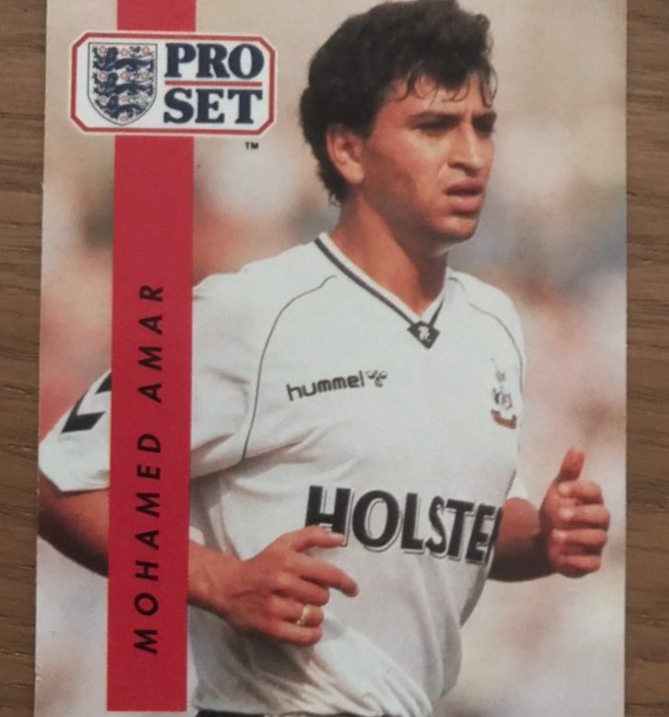 Nayim notable not just because he was a great player but because his name was used differently on front & backs of the cards. #ProSetChallenge  #thfc  #coys