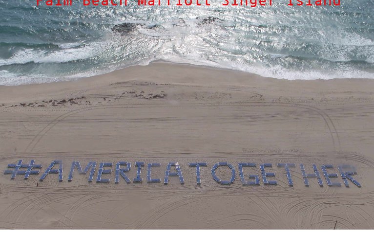 VenueAdv's tweet photo. @foxheadlines the @MarriottPB is using beach chairs, umbrellas, and cones to create messages on their beach. The messages change daily &amp; can be seen via the hotel's rooftop beach cam: https://t.co/N8ONvH3q4a Today's message is #AmericaTogether https://t.co/15MFtiRGCc