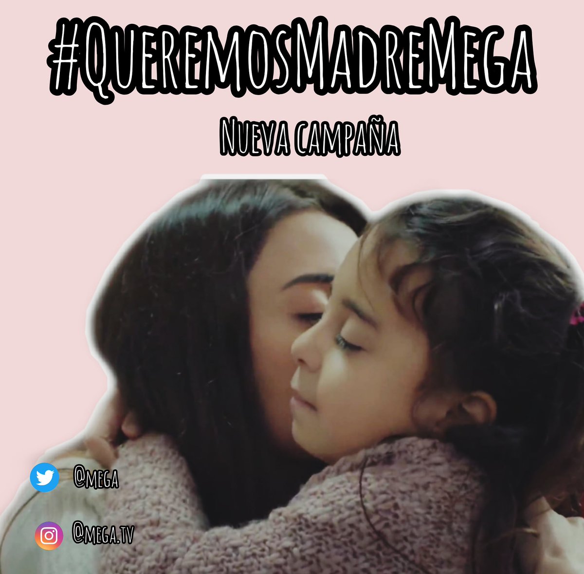 Buenas tardes les dejamos aquí la foto de la nueva campaña para que @mega nos tome en cuenta y no nos deje sin Madre, la etiqueta de hoy es: #QueremosMadreMega mencionando el twitter del canal ‼️ Por favor dar RT Gracias por el apoyo desde ya. #Madre #madremega #MadreXMega