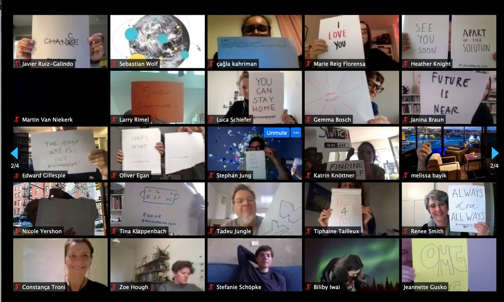 HoBBtweets's tweet photo. We can say so much with soo little. #EncouragingSigns – share yours! 
Thank you all for joining today's Living Room Session with @anthonyburrill, hosted by @morgwnrimel and @MonikaJiang. 

#beautifulbusiness #LivingRoomSessions #COVID19 #socialdistancing #stayhome https://t.co/SpZk6SD4Y3