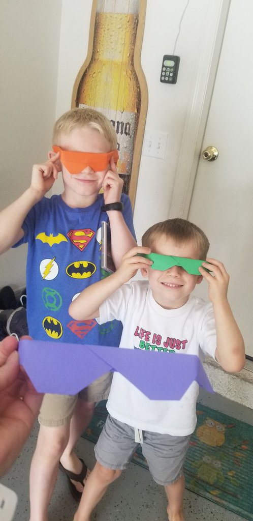 barnesjess22's tweet photo. We're coming for you Deputy Lahera! The boys love the daily origami so much they decided to make one for Dep. Lahera! @LaheraLegends @CitrusSchools @SheriffCitrus https://t.co/LWa6EGhoMu