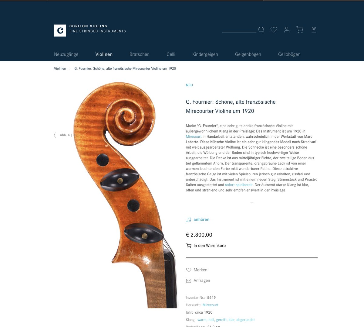 Corilon_violins's tweet photo. Neu eingetroffen, aus unserer Geigenbauwerkstatt:
Antike französische Geige aus den 1920er Jahren mit wunderbarem Ton: online anhören und bestellen bei Corilon violins
https://t.co/GVdNZ1PGCs

#geige #violine #geigespielen #violinist #geigenbauer #geigenbau #geigenbauwerkstatt https://t.co/yMEyssc7FE