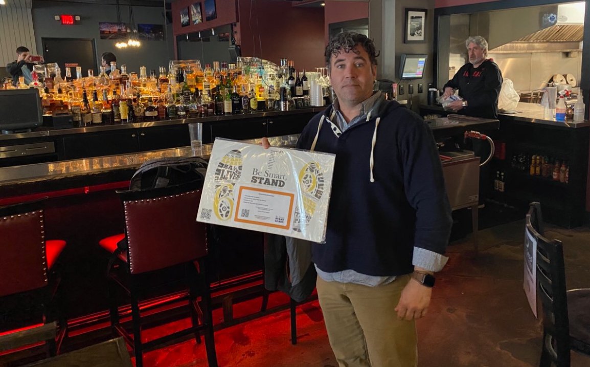 BeSmrtStndApart's tweet photo. We’re so excited for @eatfusian, @pressgrill and @TommysPizzaOhio to have these #socialdistancing decals to encourage visitors to stay a safe distance from each other!

Want to learn more about the #BeSmartStandApart initiative? Visit https://t.co/en4R8axopo https://t.co/Istbn90alS
