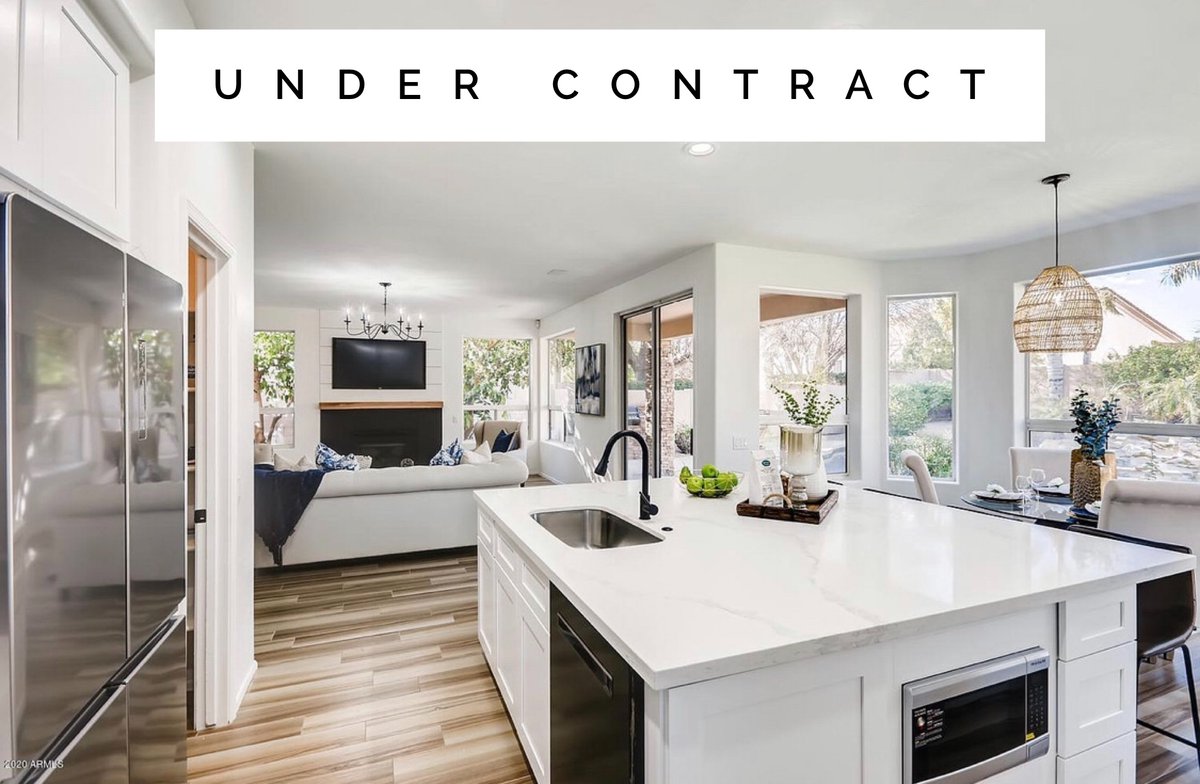 Topcomphomes's tweet photo. Well that was quick! Under contract at full price in 1 day! Now more than ever, if you want to get the highest price possible and with virtual touring becoming a reality, having an updated home is so important!
.
.
.
#topcomp #azrealestate #topdollar #sellformore https://t.co/hjZ6zsUOhd