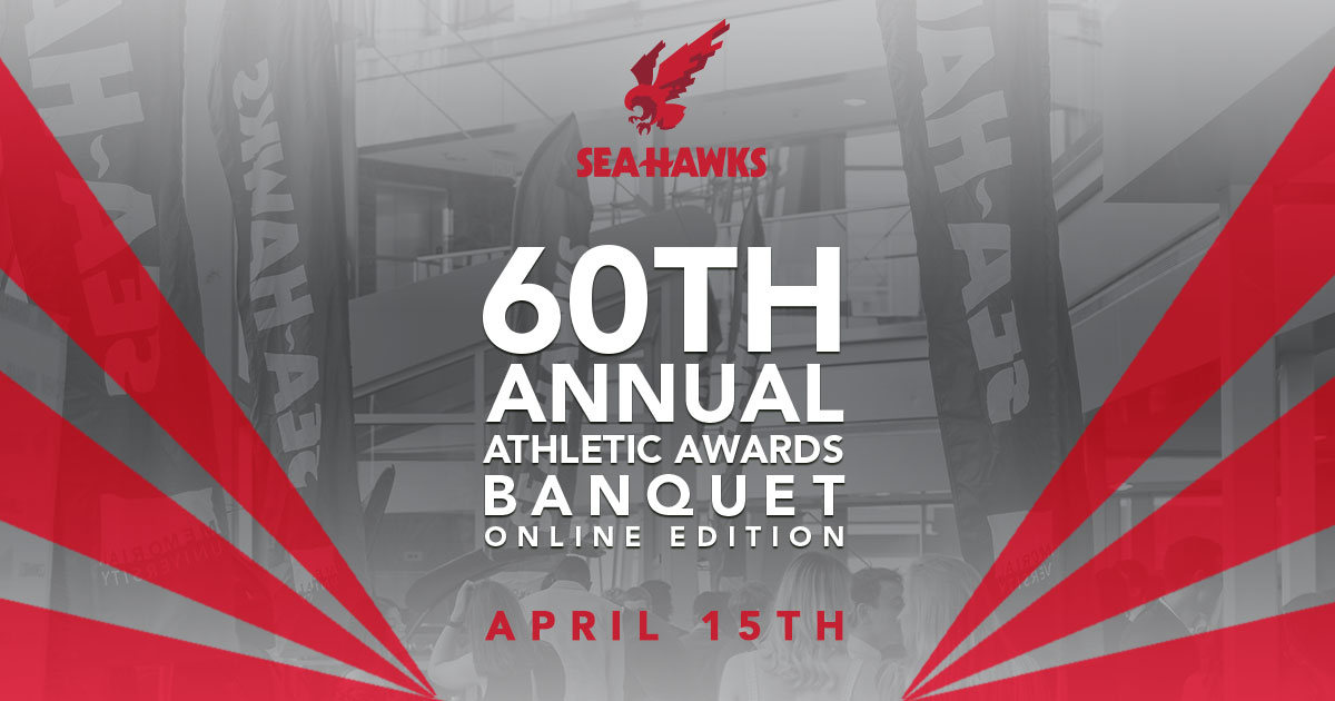MUNathletics's tweet photo. This year would have been the 60th Annual Sea-Hawks Athletic Awards Banquet. While we were unable to host a banquet, over the next hour we will be naming our MVPs for varsity sports, while also announcing the female & male Athlete's of the Year.
#WeFlyTogether https://t.co/MpKzZ1ULrO