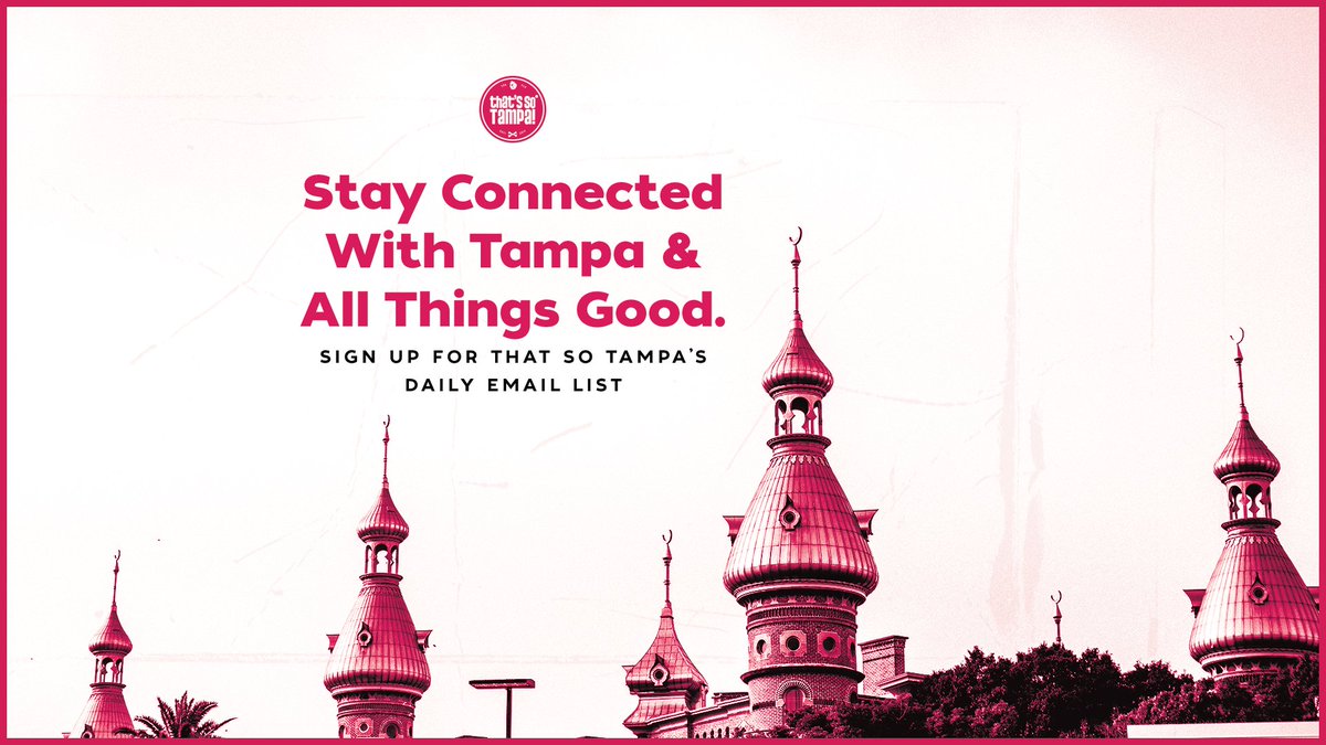 ThatsSoTampa's tweet photo. 🌴☀️Stay connected to #Tampa and all things good!

If you don't already, now's the perfect time to sign up for our That's So Tampa email list and get our content delivered straight to your inbox.

Sign Up Here >>> https://t.co/ZnimyTDmpg https://t.co/1wwTvdCdgP