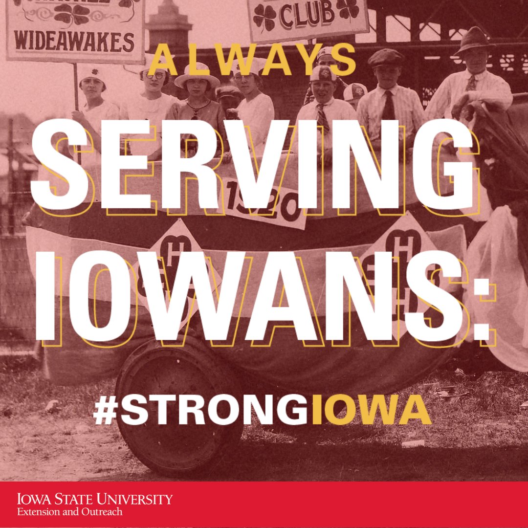 ISUExtension's tweet photo. "To Make the Best Better", the @4H motto.
๐From a country school teacher empowering her students through after school groups & competitions to today with 91,000 K-12 youth participating in @iowa4h, we are supporting the best in becoming better!
#StrongIowa #ExtensionWeek https://t.co/SZXnHowY5V