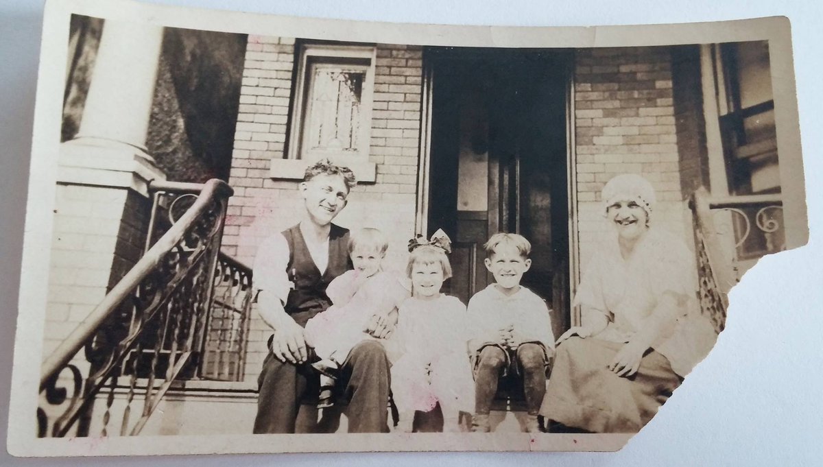 Not quite a "fun fact," but the Spanish Flu killed my great-great grandpa, Walter Bauer, on Oct. 15, 1918. He was just 27 years old — the age I am now.You can see him here with his family in front of an old Chicago two-flat. He left behind his wife and three young children.