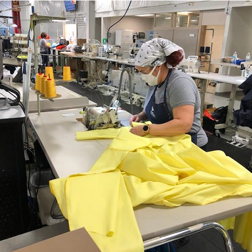 thinkNSA's tweet photo. Our team is hard at work and full of pride as we manufacture face masks and gowns to provide PPE to those on the front lines.
#COVID2019 #COVID19 #arcflashPPE #aluminizedPPE #facesofNSA #PPE #thinkNSA #safetyfirst #sharingisnotcaring #stopthespread #wereinthistogether https://t.co/q7LFScGFaN