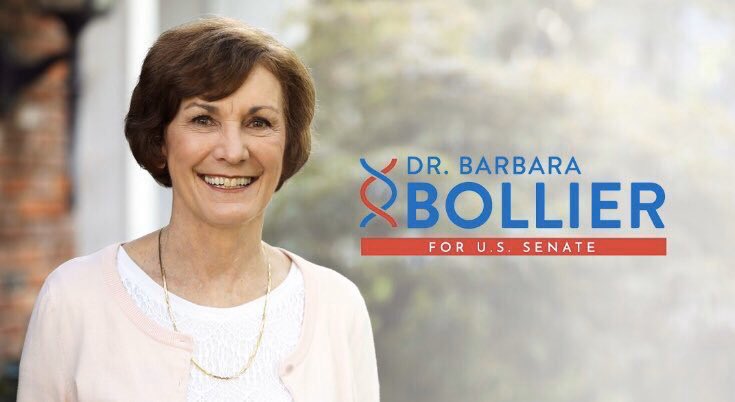 DisavowTrump20's tweet photo. BREAKING: A new poll of the Kansas U.S. Senate race has Democrat Barbara Bollier ahead of far-right Trump puppet Kris Kobach by 2 points in deep-red Kansas! 

RETWEET if you support @BarbaraBollier as she runs to beat Kris Kobach and take back the U.S. Senate majority! https://t.co/dHGIZSwesL