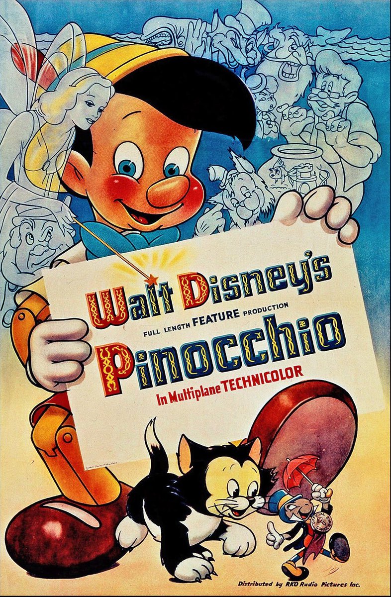 36) Pinocchio (1940)"The most fantastic, magical things can happen, and it all starts with a wish." I watched it for you, Mariam 