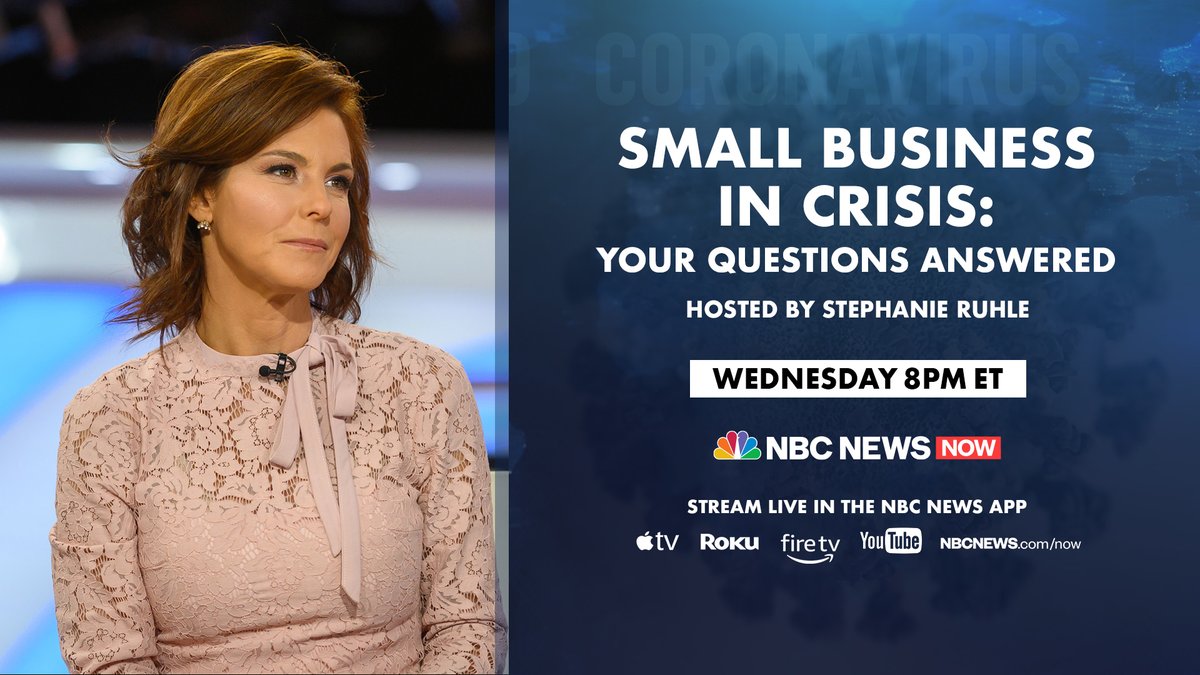 Nbc News Now On Twitter Tonight Sruhle Hosts Our Small Business Special Your Questions Are Answered By Our Fabulous Guests Garyvee Bethenny Tilmanjfertitta Tomcolicchio Dominiquecrenn Repkevinbrady Johnhopebryant With An Appearance By