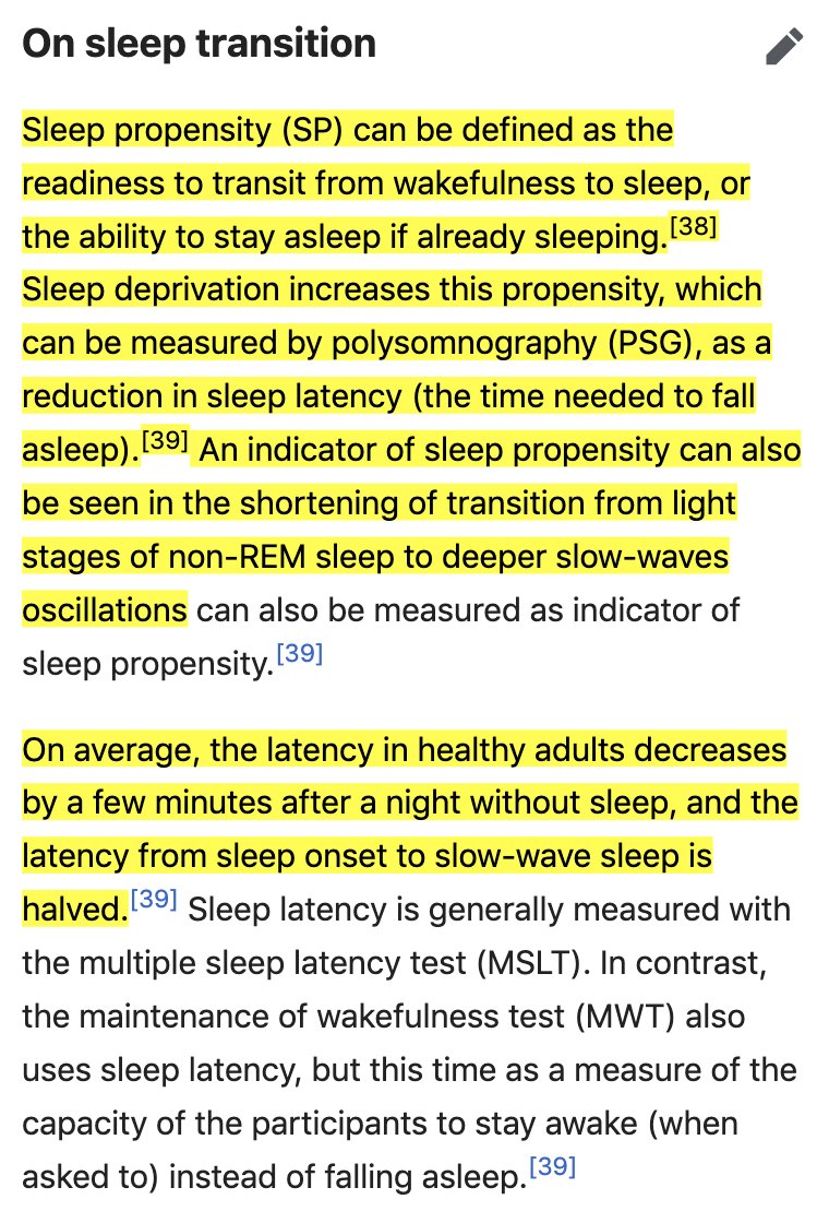 In fact, your body skips low-value sleep after you pull an all-nighter. When you finally sleep, the time between initially falling asleep and getting into SWS ("slow wave sleep") is halved.Paradoxically, by restricting your sleep, your sleep becomes more efficient.