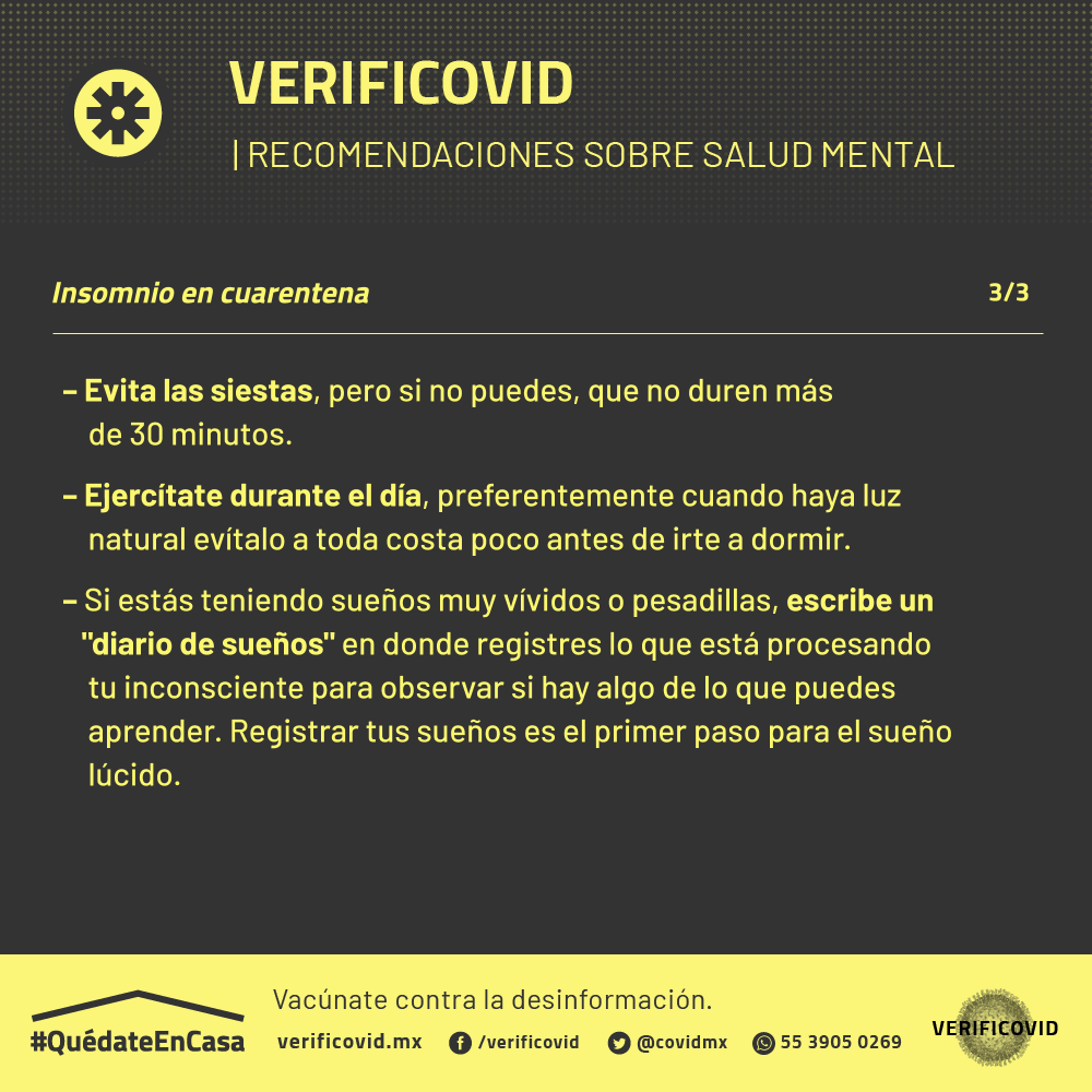 ¿Problemas para dormir por la cuarentena del #Covid_19? 😰 No solo a ti te está pasando. Estas son algunas estrategias contra el insomnio 😴
