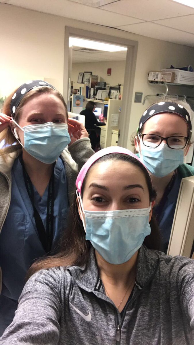 Now our ears won’t hurt! Awesome headbands thanks to the amazing <a href="/JustinePharmD/">Justine Dickson, PharmD, BCACP</a> ❤️ (requested by @HopeSerafin)