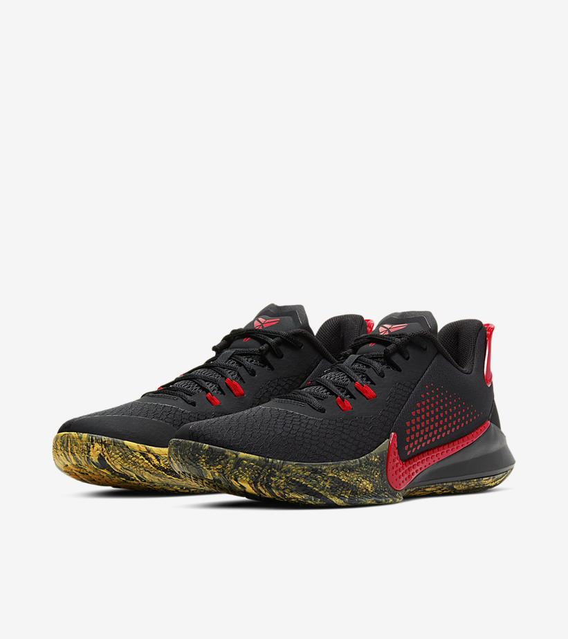 nike mamba fury black red
