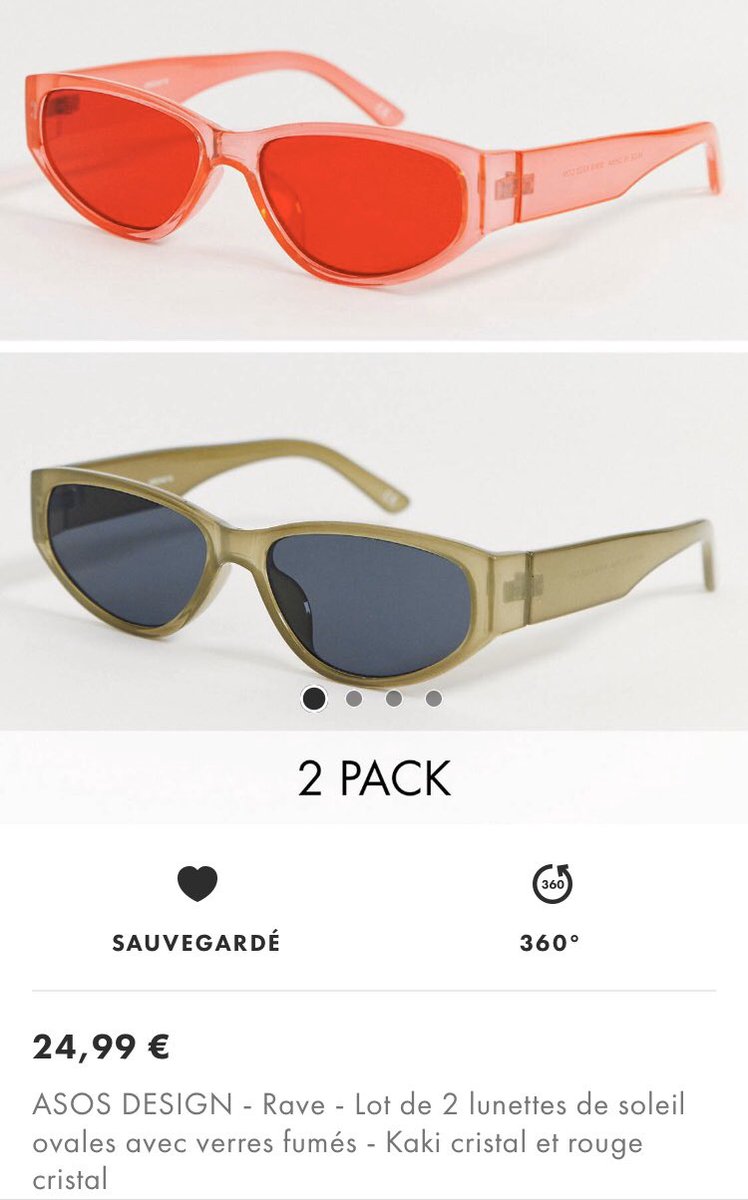 Les lunettes Soleil sur Asos