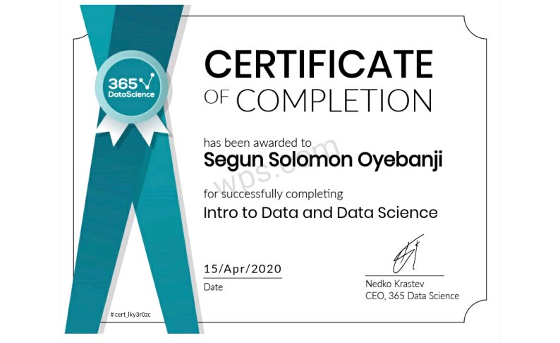 oyebansolex's tweet image. Actually, this wouldn&apos;t have been possible, if I haven&apos;t come across your platform @TundeTASH many thanks to you. @365datascience #365datascience
