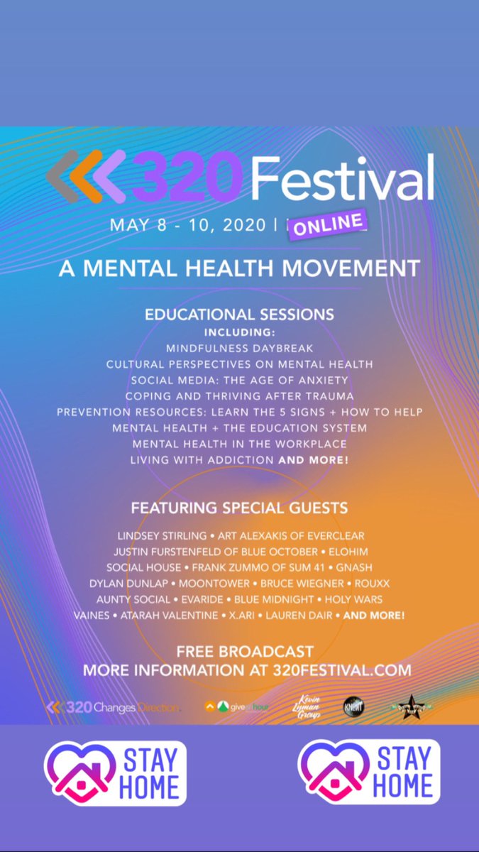 TalindaB's tweet photo. Join us May 8 - 10 for the @320Festival Online ft mental health educational sessions, performances &amp; more all day long

Stream it on Facebook Live, Youtube Live &amp; @KNEKTtv Network on Roku, AppleTV. More info &amp; daily schedules coming soon 🧡https://t.co/Je9MAWw8Dt https://t.co/5KF6pwdWsH