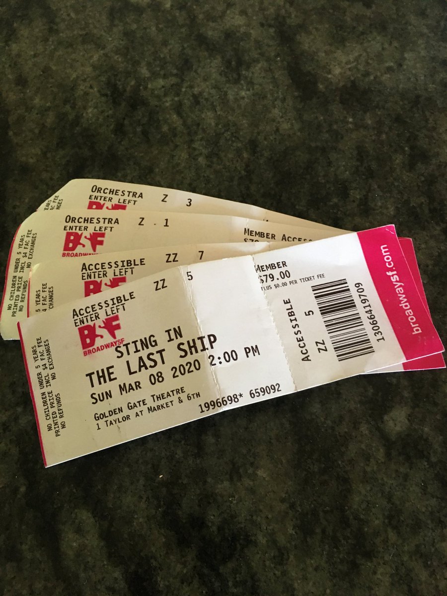 Cleaning up and found these tickets. Amazing this play was only 5 weeks ago, seems like a different lifetime. Unfortunate the title turned out to be so apropos to our current reality.