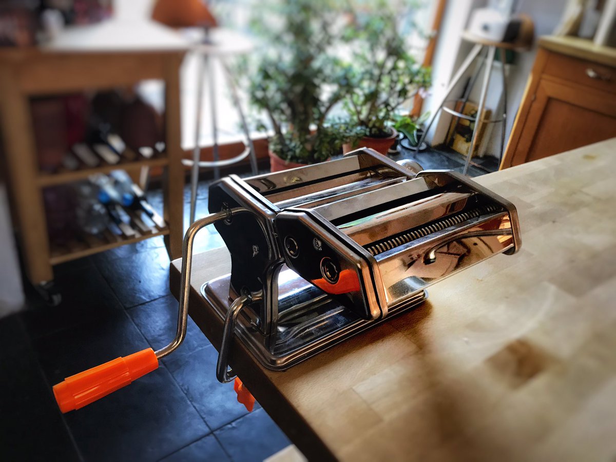 TimLihoreau's tweet photo. Oh...YES!
Just wait.
In no time at all...fresh pasta.
Then...just moments later, I’ll put it in the
unused gadget cupboard.
#butForNow https://t.co/zJKBSmVcO1