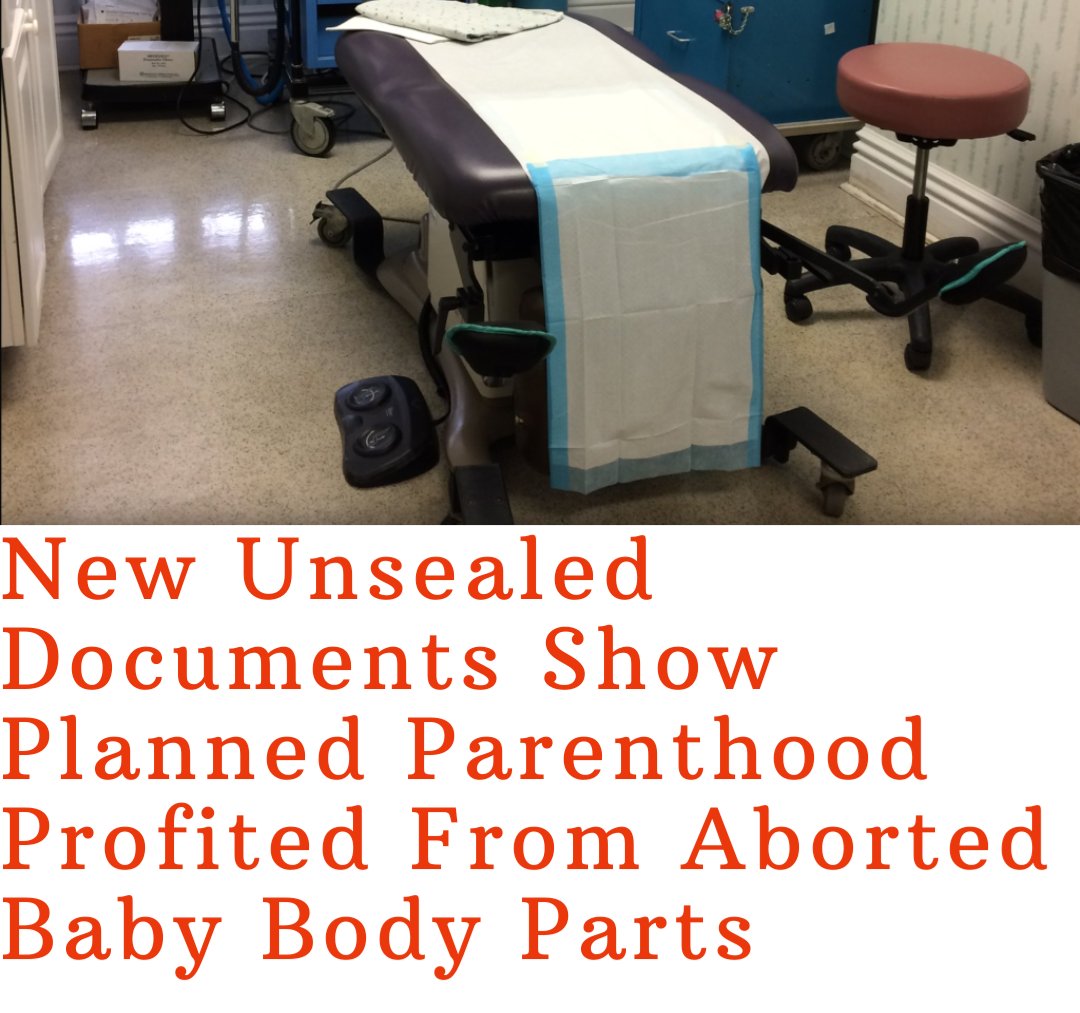 opeoluway2k's tweet image. New Unsealed Documents Show Planned Parenthood (@ppfa) Profited From Aborted Baby Body Parts.

"Planned Parenthood Mar Monte charged the tissue procurement company StemExpress $55 per “usable” organ"

thefederalist.com/2020/04/15/new…

#BreakingNews #COVID19
#StemExpress
#PlannedParenthood
