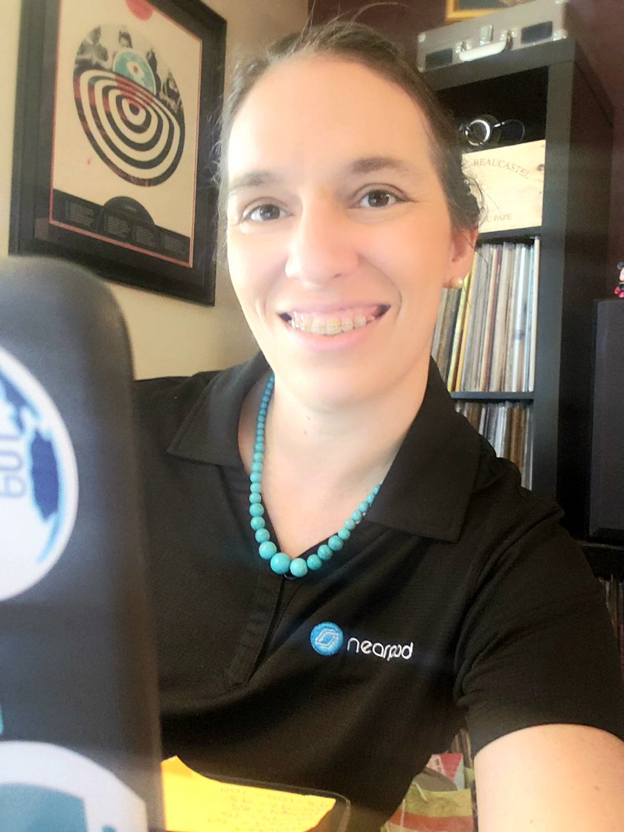 kirkscorner's tweet photo. @lindsayrothfeld @nearpod @Flocabulary @MrIkeRamos @thelivbits #workathome desk moved to a #sunnywindow! It's definitely @nearpod Wednesday here - from livestreams with students trying #timetoclimb to learning about a few updates from @_kellyyuen! #chatlater? https://t.co/wCNZeLU5wr