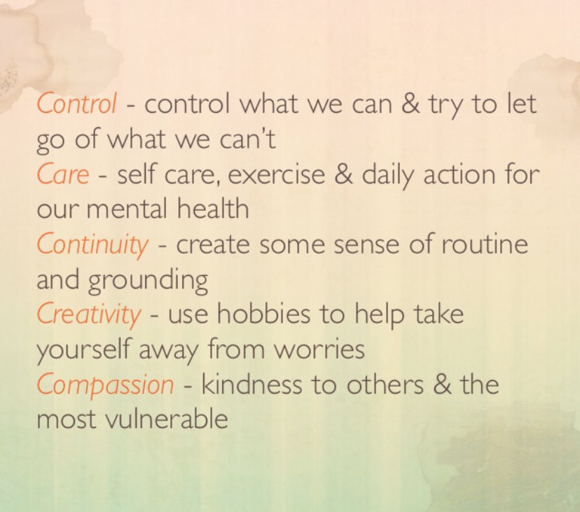 DrRadhaModgil's tweet photo. My 5 ‘C’s ... hope they help 🧡🧡🧡 https://t.co/oJCgCZwKxQ