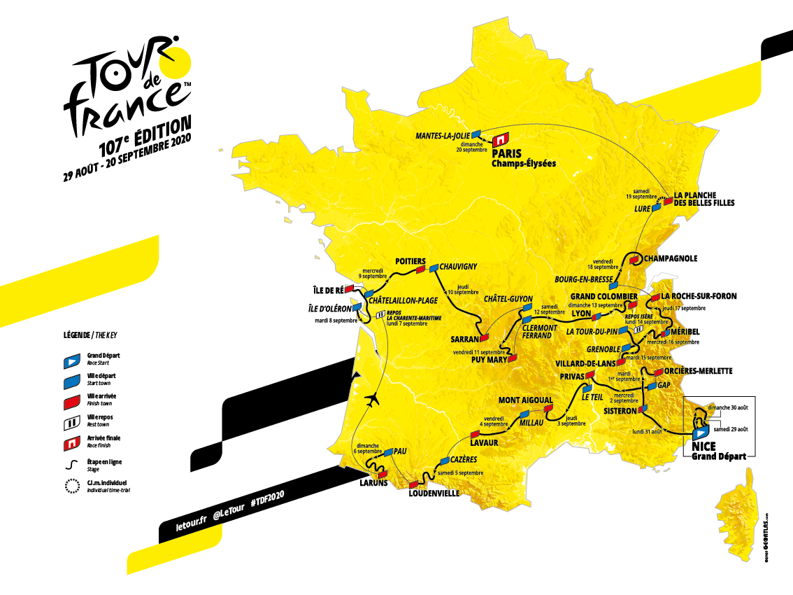 ✨ #TDF2020 ✨
From Saturday 29th August to Sunday 20th September.
Du samedi 29 août au dimanche 20 septembre