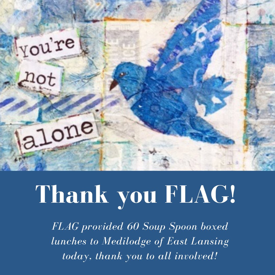 Thank you FLAG for sending Soup Spoon boxed lunches to Medilodge of East Lansing! #giveback #lunch #community #lovelansing