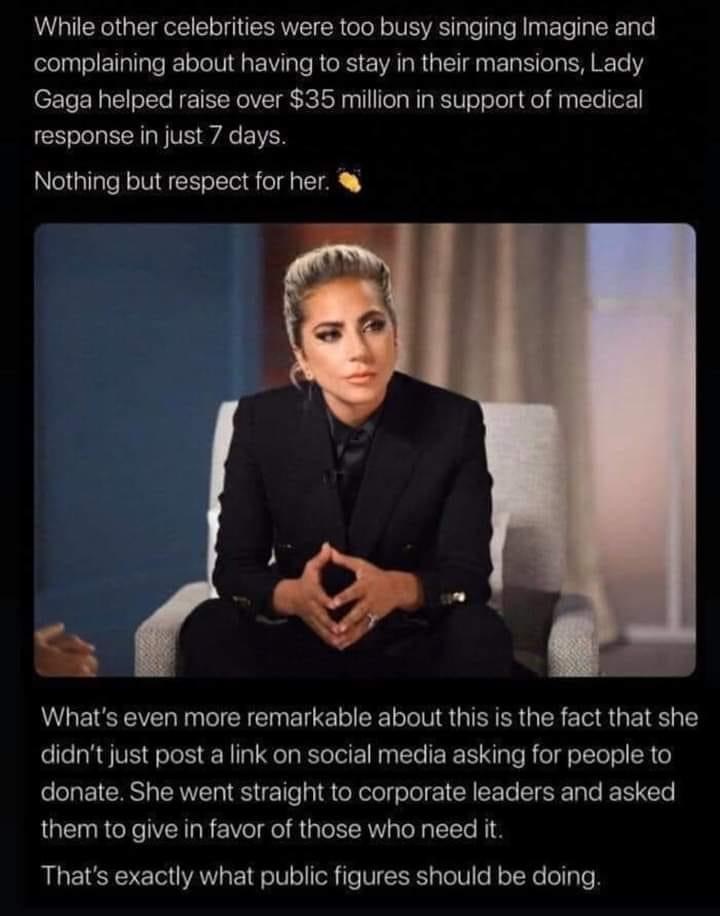 CYJSyyc's tweet photo. This is amazing! 👏
#strongnotwrong #ladygaga https://t.co/PipSz1Hqfc