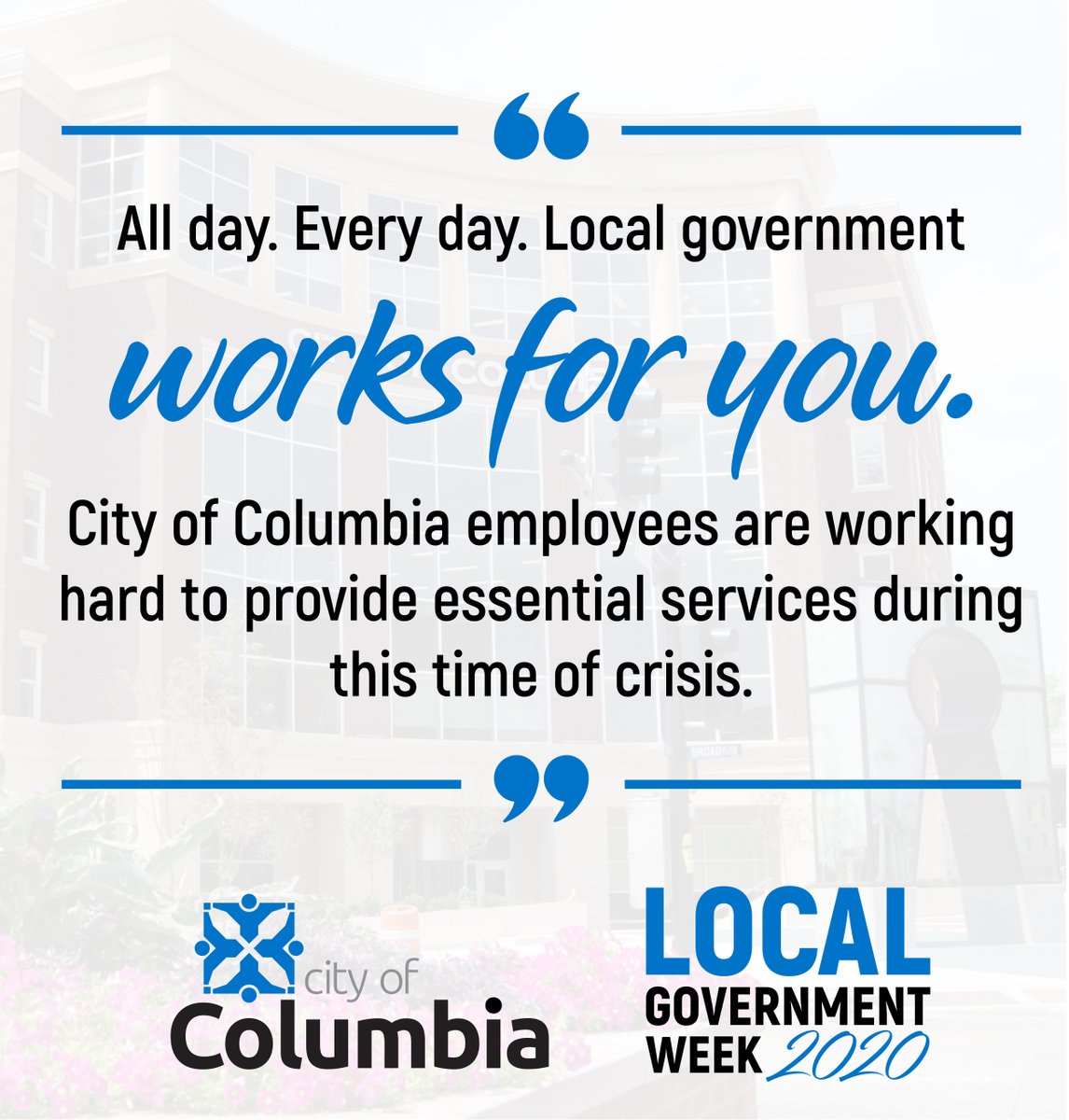 CoMoGov's tweet photo. While we're all struggling in different ways during this pandemic, our City employees are still providing essential services with modifications to protect their health and the health of our residents.
#molocalheroes https://t.co/OHfiOGtOte