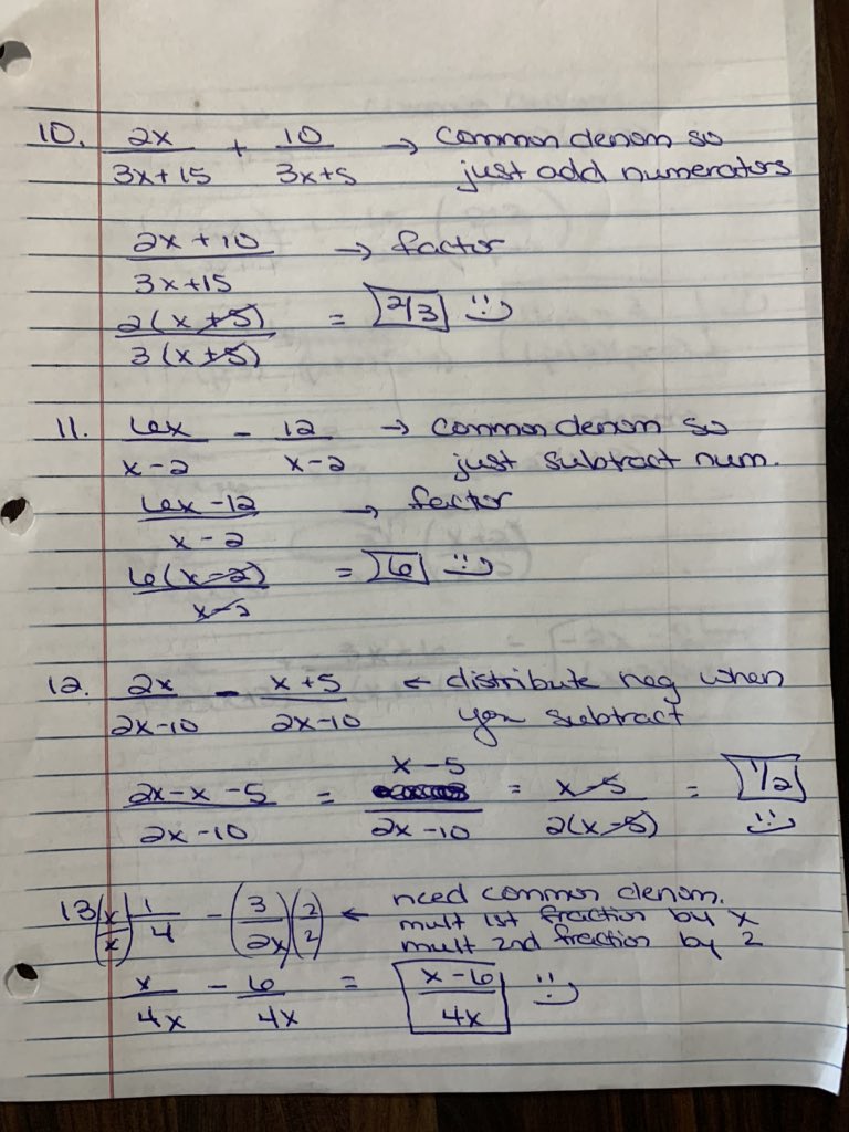 MCEMTHDept's tweet photo. MTH3: Alg 1 End of Year Review. Here are notes for Rational Expressions. I’ll add videos to our google classroom to help with these problems as well. Ask for help if needed. We’re almost finished w/this 1st packet. It’s very large &amp; covered so much of what we did this year. https://t.co/8JSrvoToYN