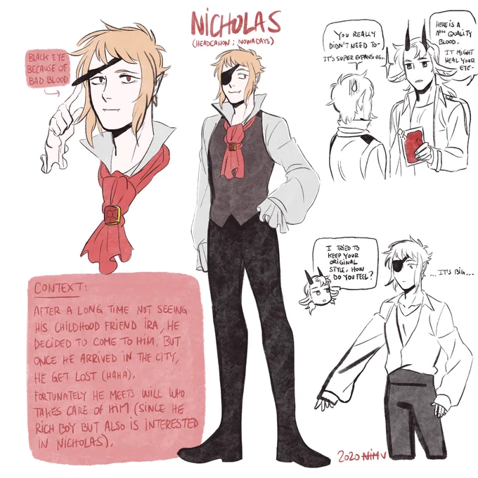 I did a headcanon of Nicholas :)
I want him to have fun adventures with Will ✨

#万圣街 #allsaintsstreet 