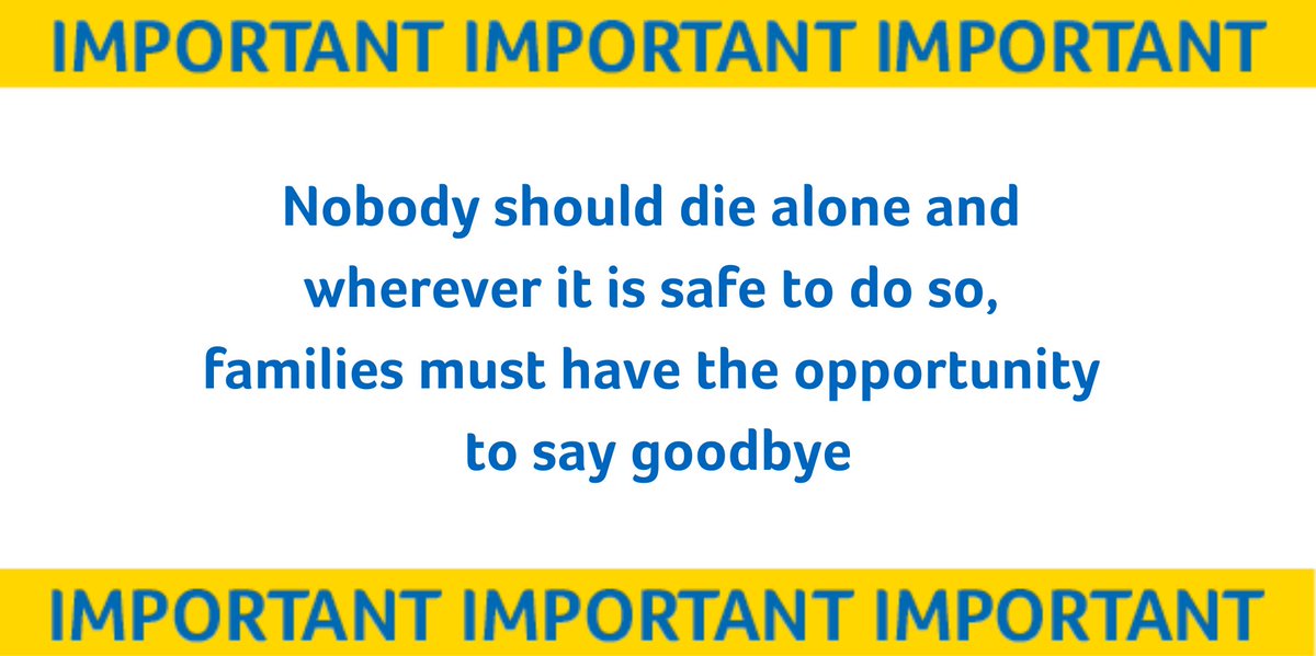 Welcome <a href="/MattHancock/">Matt Hancock</a> statement to allow compassionate visits to nursing homes and confirm that applying DNR's in blanket fashion is unacceptable. Our social care system needs to get the support it deserves.  

Support #PPEtoProtect emailing your MP today: bit.ly/PPEtoProtect
