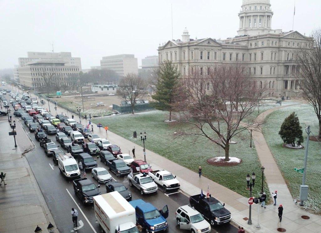 Thousands of people from all over Michigan are converging on our state Capitol today to protest the governor’s restrictive “Stay Home” order and get their voices, and car horns, heard.  #OperationGridlock