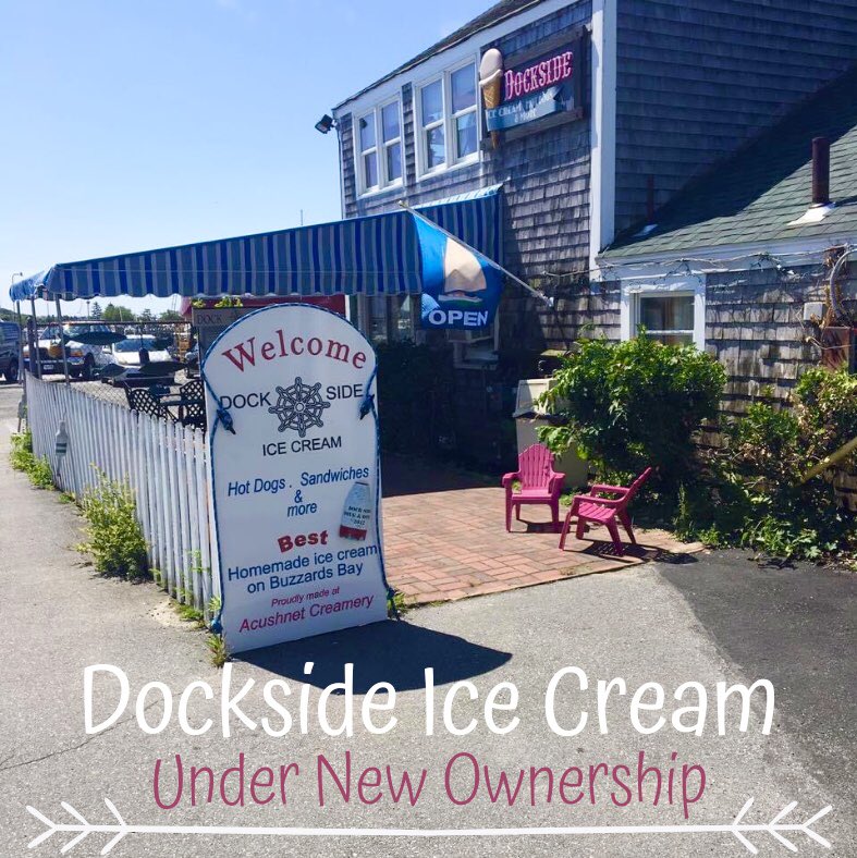 AtTheDockside's tweet photo. Hello everyone! We would like to take this time to introduce ourselves. We are Melissa and Bruce Coray and we are the proud new owners of Dockside Ice Cream! We will continue to sell Acushnet Creamery Ice Cream. Our goal is to open in May, so keep an eye out for the exact date!🍦 https://t.co/HfzGFZebPi