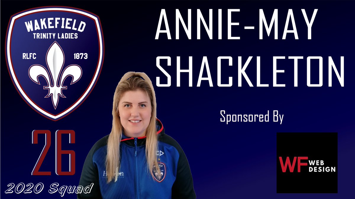 📣 Squad Announcement

🏉 Number 26

👤 Annie-May Shackleton

🤝 Sponsored by WF web design

📚 A deceptive wrecking ball strong runner with big tackles, Also has great skill set and reads the game  effortlessly

🔴⚪️🔵⚜️