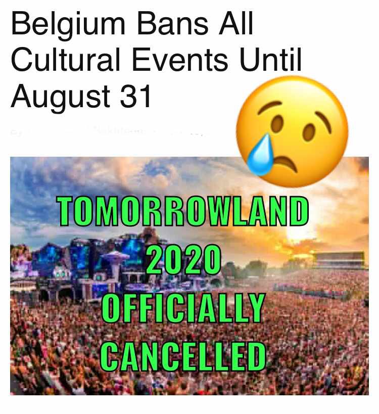 TGhosters's tweet photo. SAD NEWS! 

#edm #EDMFamily #Tomorrowland https://t.co/pX6oH1xN4v