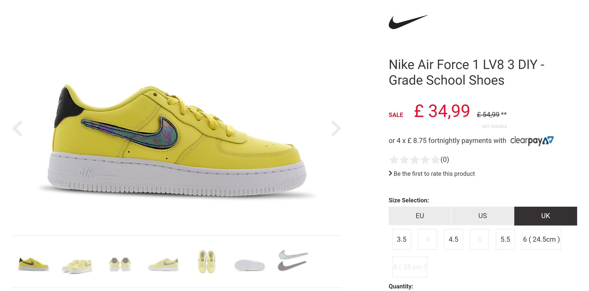 air force 1 lv8 grade school