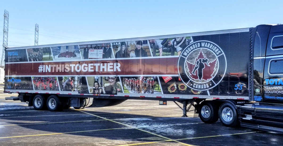 WoundWarriorCA's tweet photo. It's been 2 years since we unveiled the trailer wraps donated by Total Transportation Solutions Inc. The hashtag that would become our theme has never been more important than it is today. Sending our thanks to those on the frontline keeping us healthy and safe. #InThisTogether https://t.co/TD2ftHWmZM