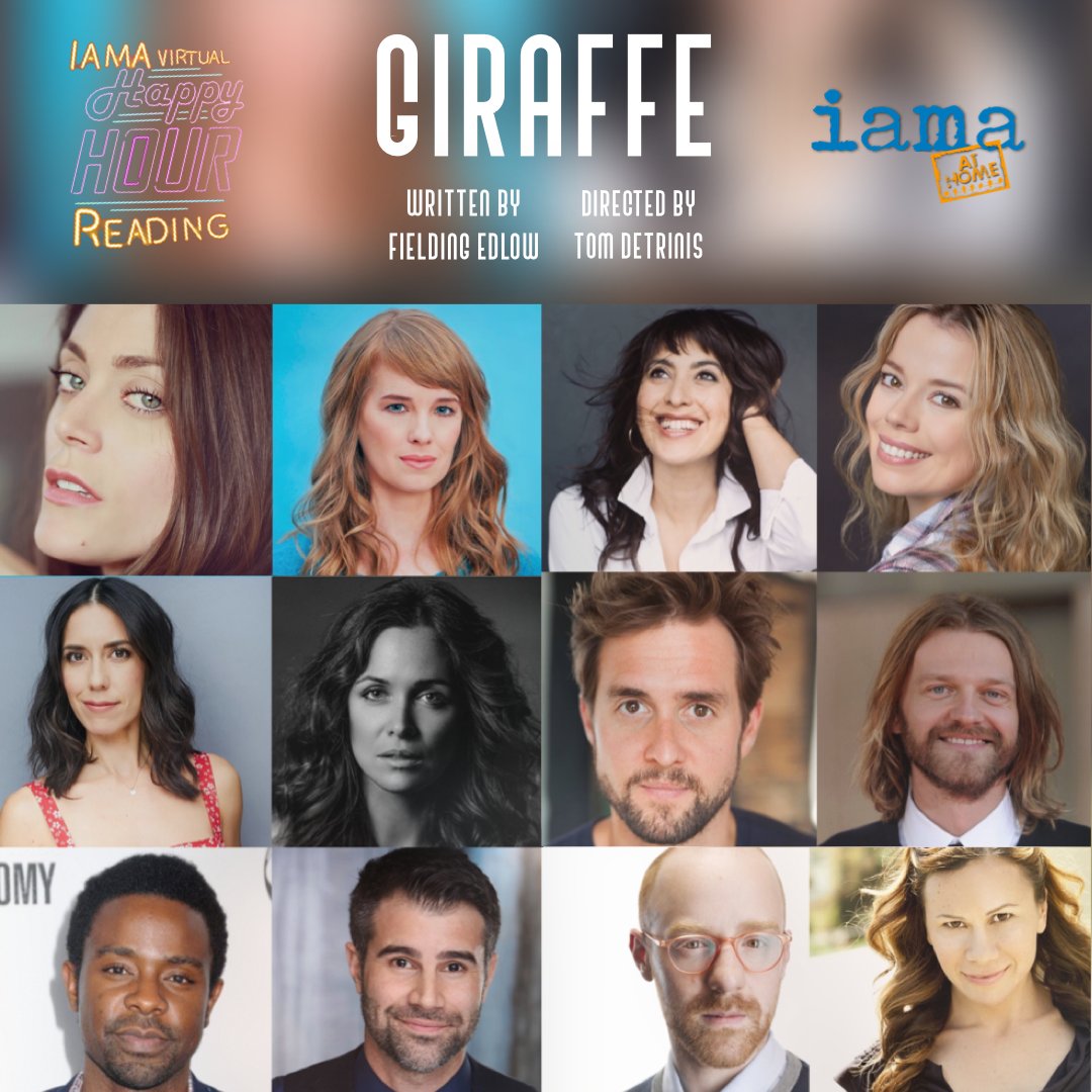 shondarhimes's tweet image. People. @IAMATheatre is kicking off their #IAMAatHome series with a live reading of Fielding Edlow's GIRAFFE directed by Tom DeTrinis TODAY at 5pm PST. It's Free! It's Fun! It's Live! Register to view here: bit.ly/IAMAHappyHour
