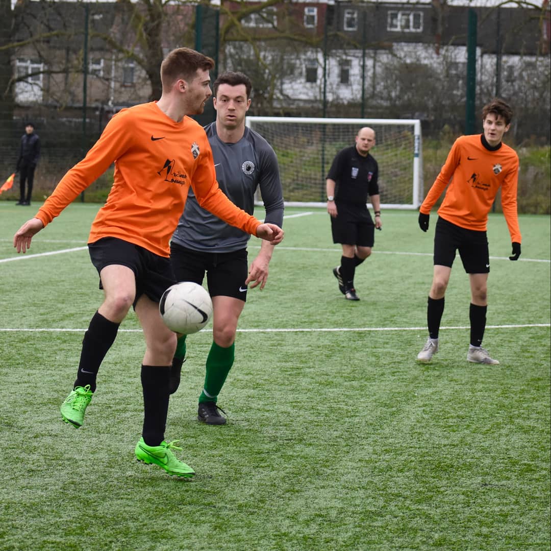 KinjaFC's tweet photo. With the FA confirming that the 2019-20 season is over, our men's team have finished the past two seasons by scoring 5 goals against the opposition🖐️

Two of our goals against Brockwell United came from two players who stepped up from our U17 Boys team too!

#KinjaFC https://t.co/Mbv1bujNeZ