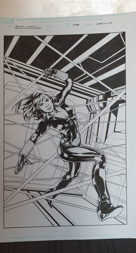 Emanuela Lupacchino (@manulupac) on Twitter photo I'm auctioning off this fantastic cover! it's the unpublished art for Black Widow- Widow's Sting #1. Go wild for #Creators4Comics! Thank you!
Opening Bid: 1000$
Bid by replying to this tweet!
Auction ends April, 20th at 12.00 pm EST
Winner donates directly to <a href="/BincFoundation/">Book Industry Charitable Foundation (Binc)</a> I'm auctioning off this fantastic cover! it's the unpublished art for Black Widow- Widow's Sting #1. Go wild for #Creators4Comics! Thank you!
Opening Bid: 1000$
Bid by replying to this tweet!
Auction ends April, 20th at 12.00 pm EST
Winner donates directly to <a href="/BincFoundation/">Book Industry Charitable Foundation (Binc)</a>