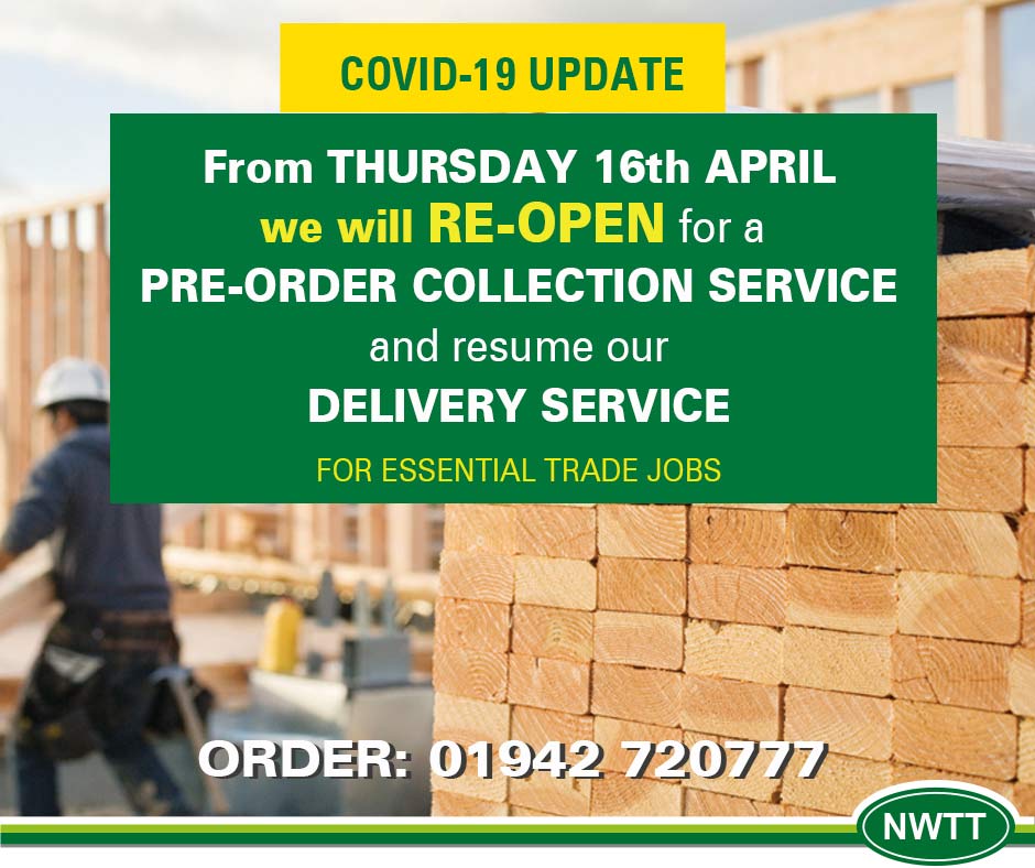AdsPlatinum's tweet photo. North West Timber Treatments - reopening for essential trade orders tomorrow 16 https://t.co/F2crtf53Yt