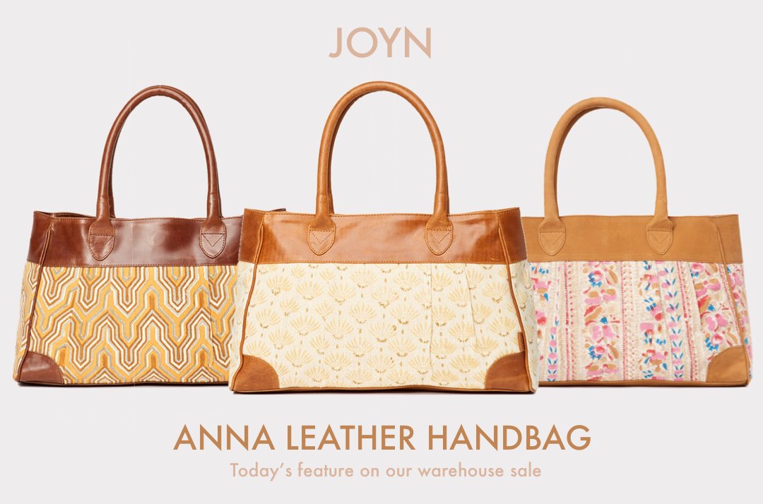 joynbags's tweet photo. Today we feature the Anna Leather Handbag in our warehouse sale.
GET YOURS: https://t.co/k5JToNoY17
#JOYN #WarehouseSale #YouBloom
#EthicalFashion #FairTrade #JOYNus https://t.co/3Pd2GWk0aB